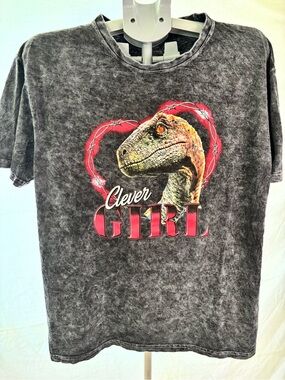 Clever Girl Jurassic Park Dinosaur Graphic Tee ladies size XL